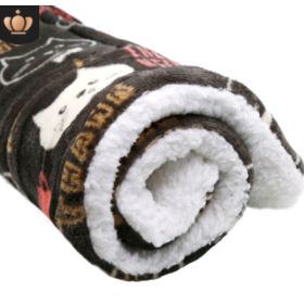 Cute Cat Blankets Dog Pet Mat (Option: Cute cat-M55x45)