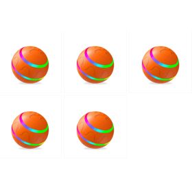 Pet New Cat Wicked Ball Toy Intelligent Ball USB Cat Toys Self Rotating Ball Automatic Rotation Ball (Option: Orange 5pcs-Self hi version)