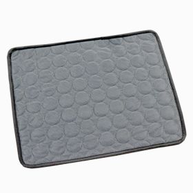 Dog Cooling Mat Summer Pets Cold Bed Extra Large For Small Big Dogs Pet Accessories Cat Durable Blanket Sofa Cat Ice Pad Blanket Pet Products (Option: Dark Gray 2-XL100*70cm)