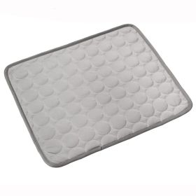 Dog Cooling Mat Summer Pets Cold Bed Extra Large For Small Big Dogs Pet Accessories Cat Durable Blanket Sofa Cat Ice Pad Blanket Pet Products (Option: Gray-M60*50cm)